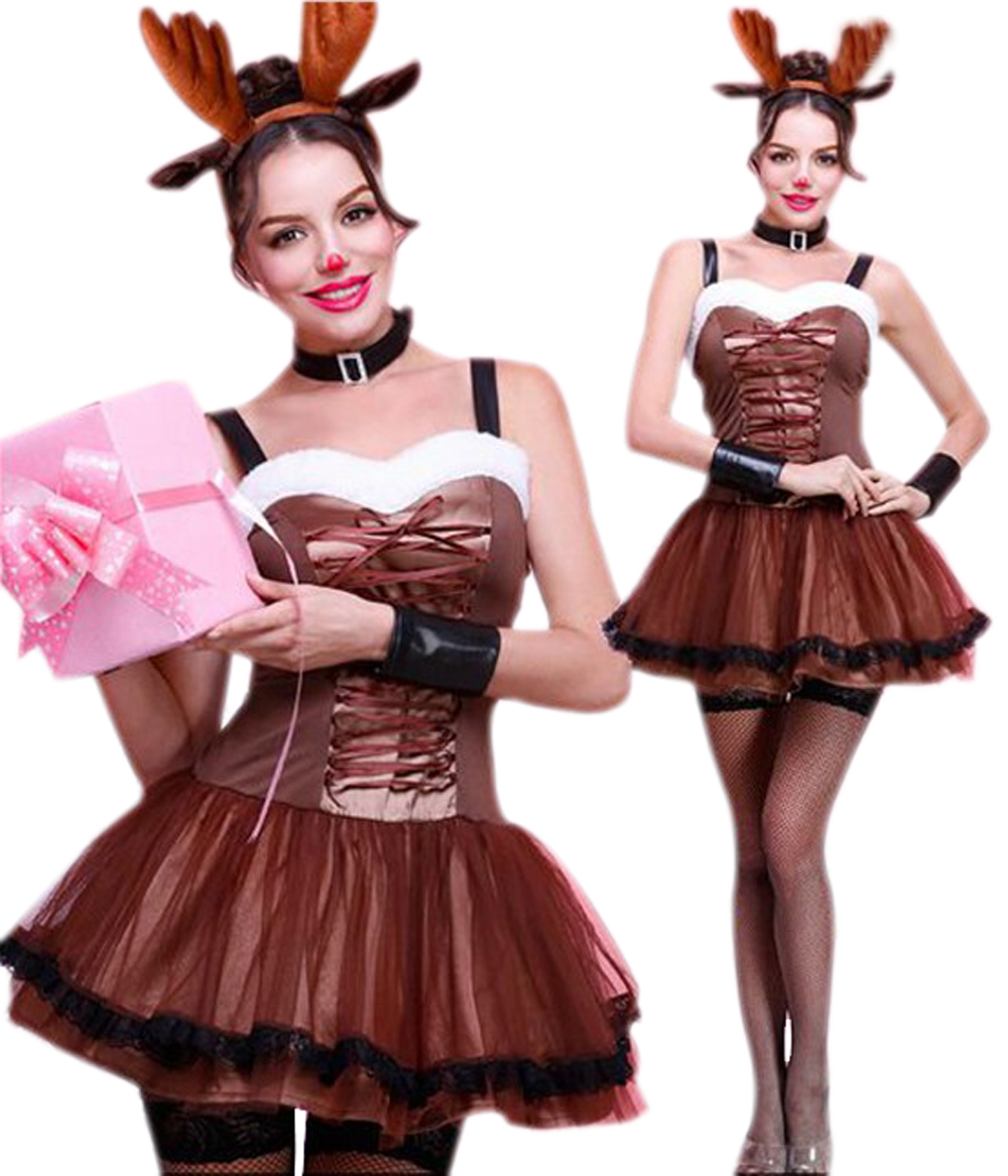 FC142 Reindeer cosplay costume Christmas carnival costumes for women